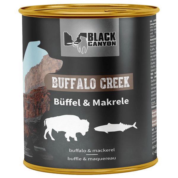 Artikel mit dem Namen Black Canyon Buffalo Creek - Nassfutter im Shop von zoo.de , dem Onlineshop für nachhaltiges Hundefutter und Katzenfutter.