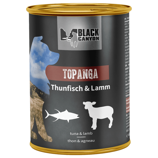 Artikel mit dem Namen Black Canyon Topanga - Nassfutter im Shop von zoo.de , dem Onlineshop für nachhaltiges Hundefutter und Katzenfutter.