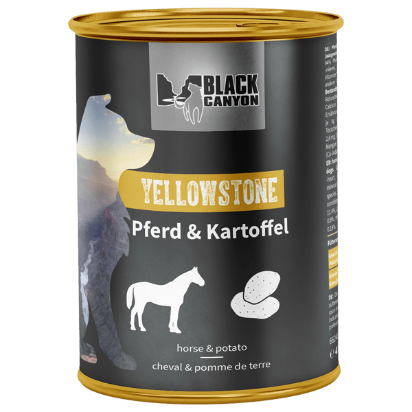 Artikel mit dem Namen Black Canyon Yellowstone - Nassfutter im Shop von zoo.de , dem Onlineshop für nachhaltiges Hundefutter und Katzenfutter.