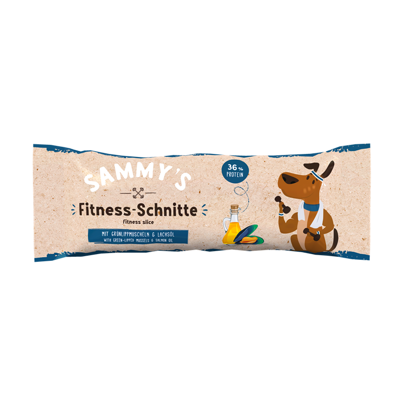 Artikel mit dem Namen Bosch Sammy's Fitnessschnitte Grünlippmuschel und Lachsöl Hundesnack im Shop von zoo.de , dem Onlineshop für nachhaltiges Hundefutter und Katzenfutter.