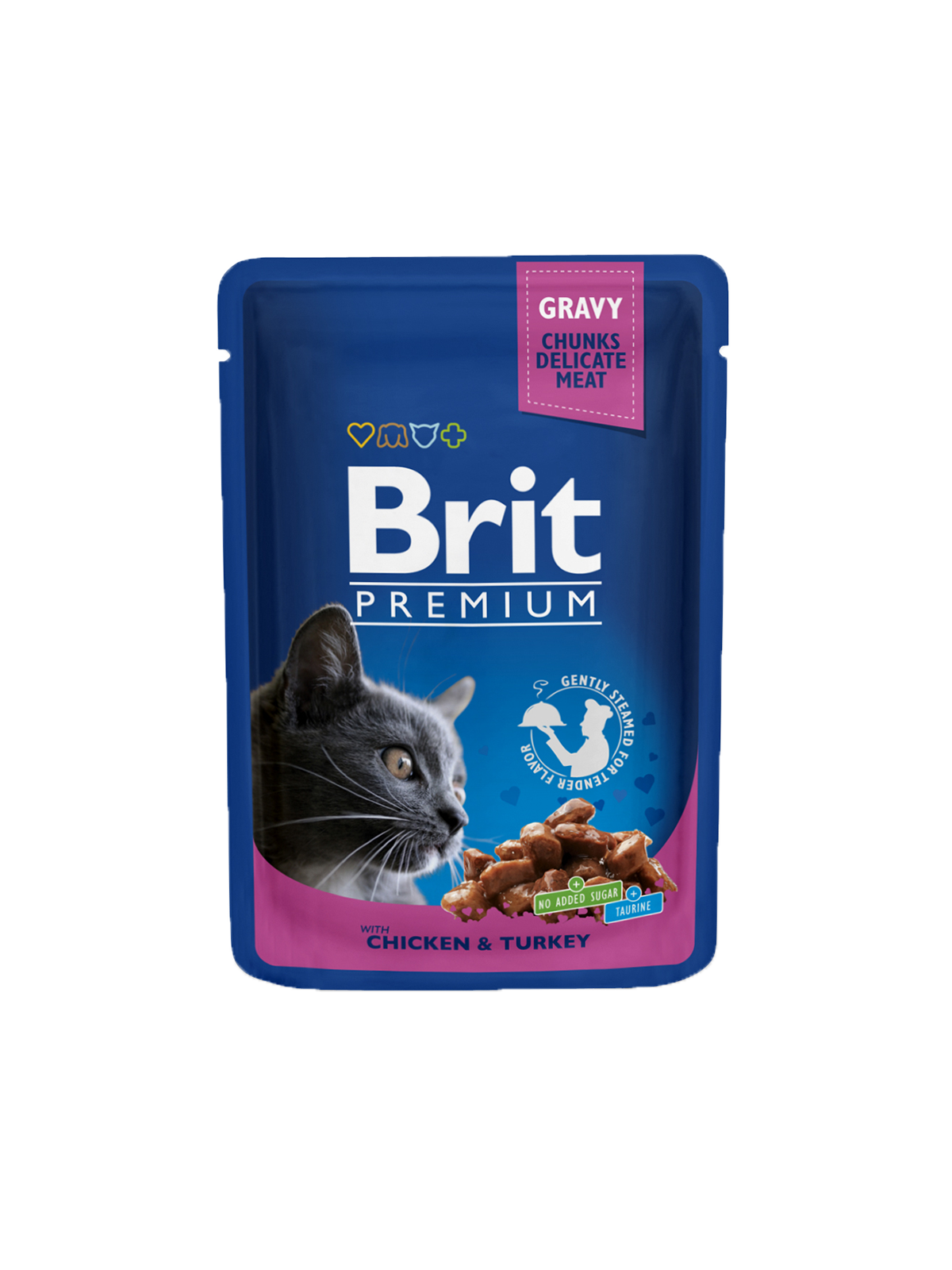 BRIT Premium Cat Chicken and Turkey 24 x 100 g