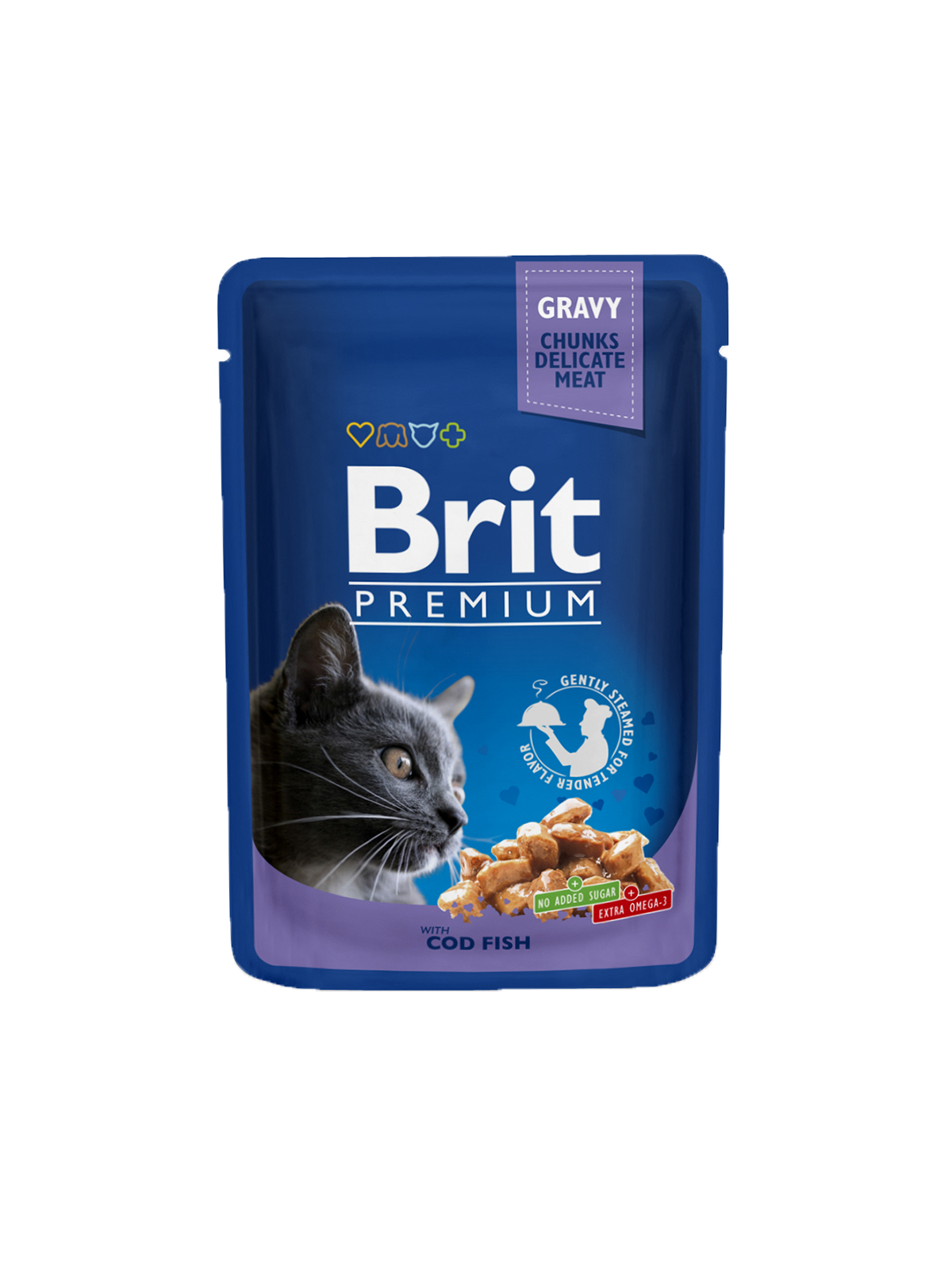 BRIT Premium Cat Cod Fish 24 x 100 g