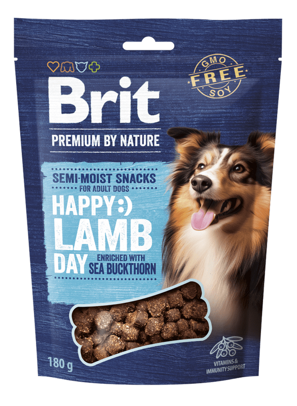 BRIT Premium Dog Semi-Moist Lamb with Sea Buckthorn 180 g