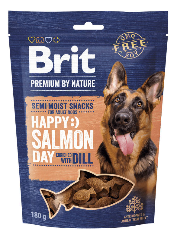 BRIT Premium Dog Semi-Moist Salmon with Dill 180 g