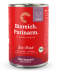 Herrmanns Hund Bio Rind mit Karotten - purinarm