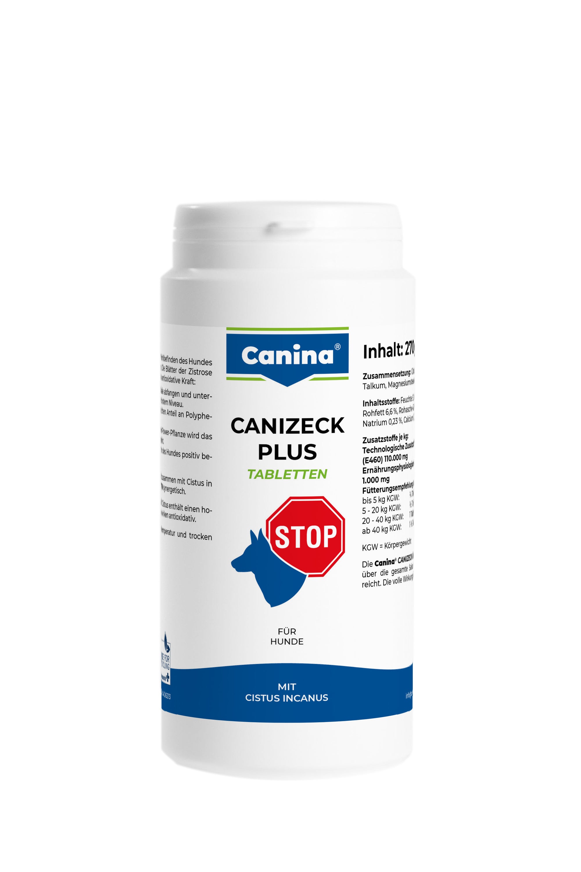 Artikel mit dem Namen Canina Canizeck Plus Tabletten im Shop von zoo.de , dem Onlineshop für nachhaltiges Hundefutter und Katzenfutter.