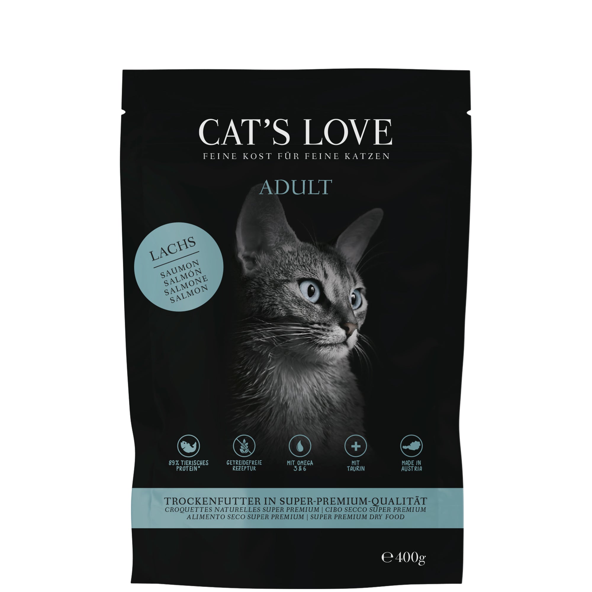 Artikel mit dem Namen CATSLOVE Lachs im Shop von zoo.de , dem Onlineshop für nachhaltiges Hundefutter und Katzenfutter.