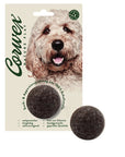 Corwex Nature Play Filzball 6 cm, braun, Verpackung mit Produkt