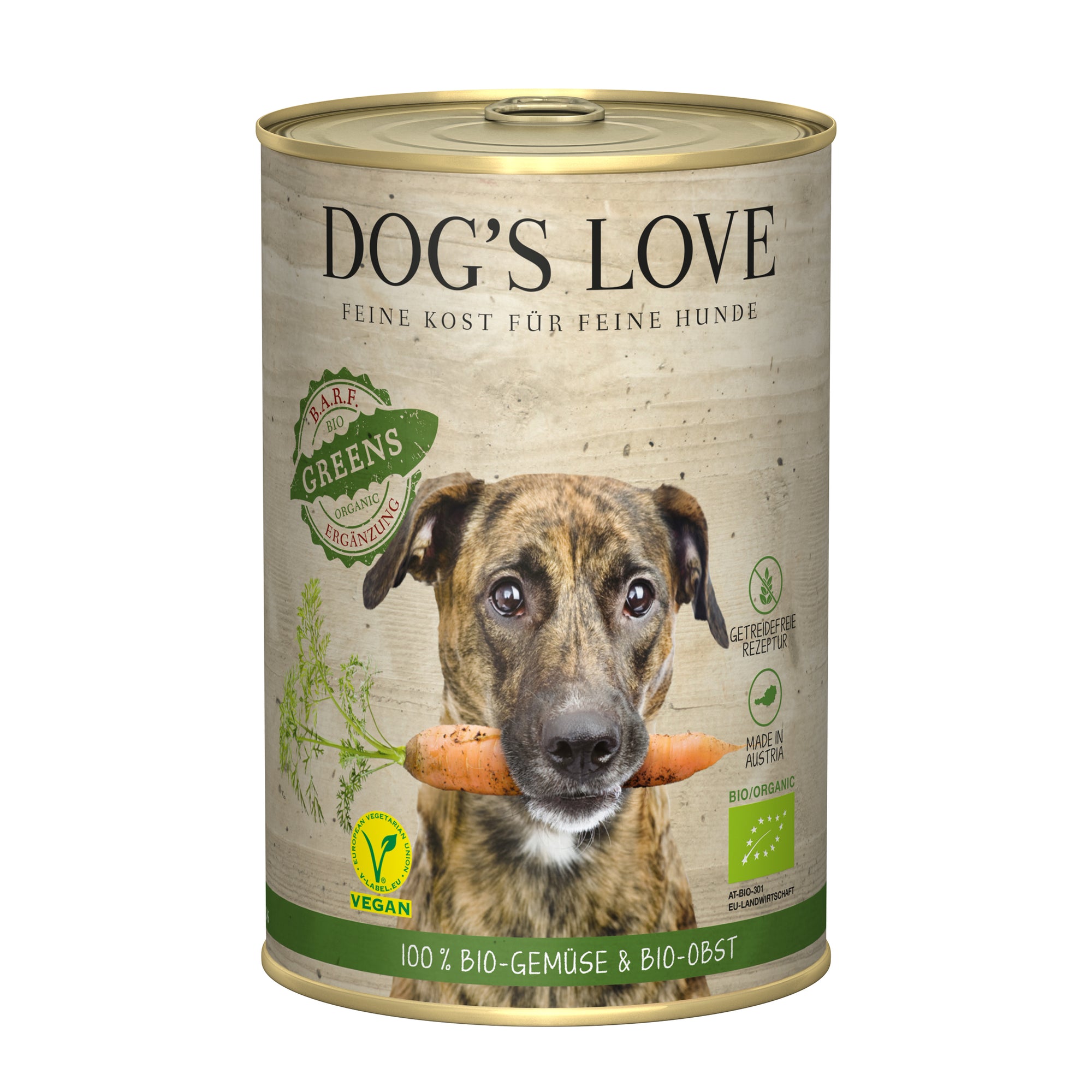 Artikel mit dem Namen DOG'S LOVE BIO Greens Vegan im Shop von zoo.de , dem Onlineshop für nachhaltiges Hundefutter und Katzenfutter.