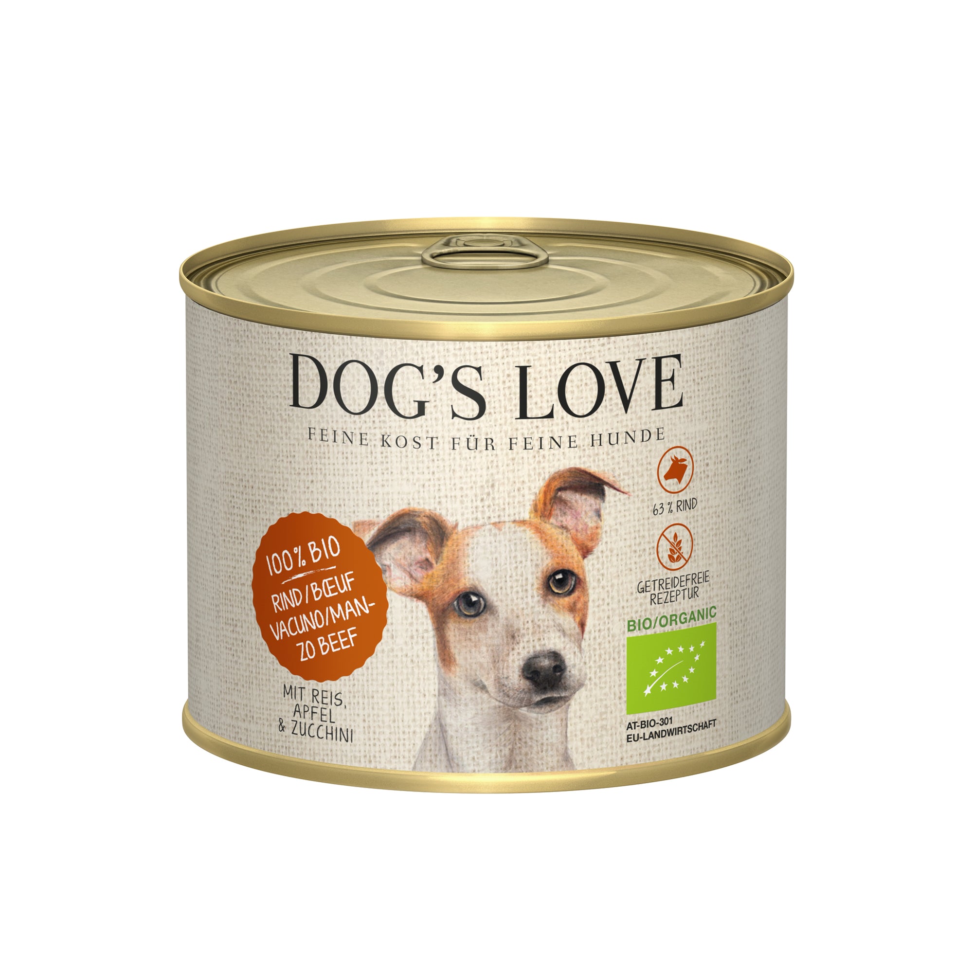 Artikel mit dem Namen DOG'S LOVE BIO Rind im Shop von zoo.de , dem Onlineshop für nachhaltiges Hundefutter und Katzenfutter.