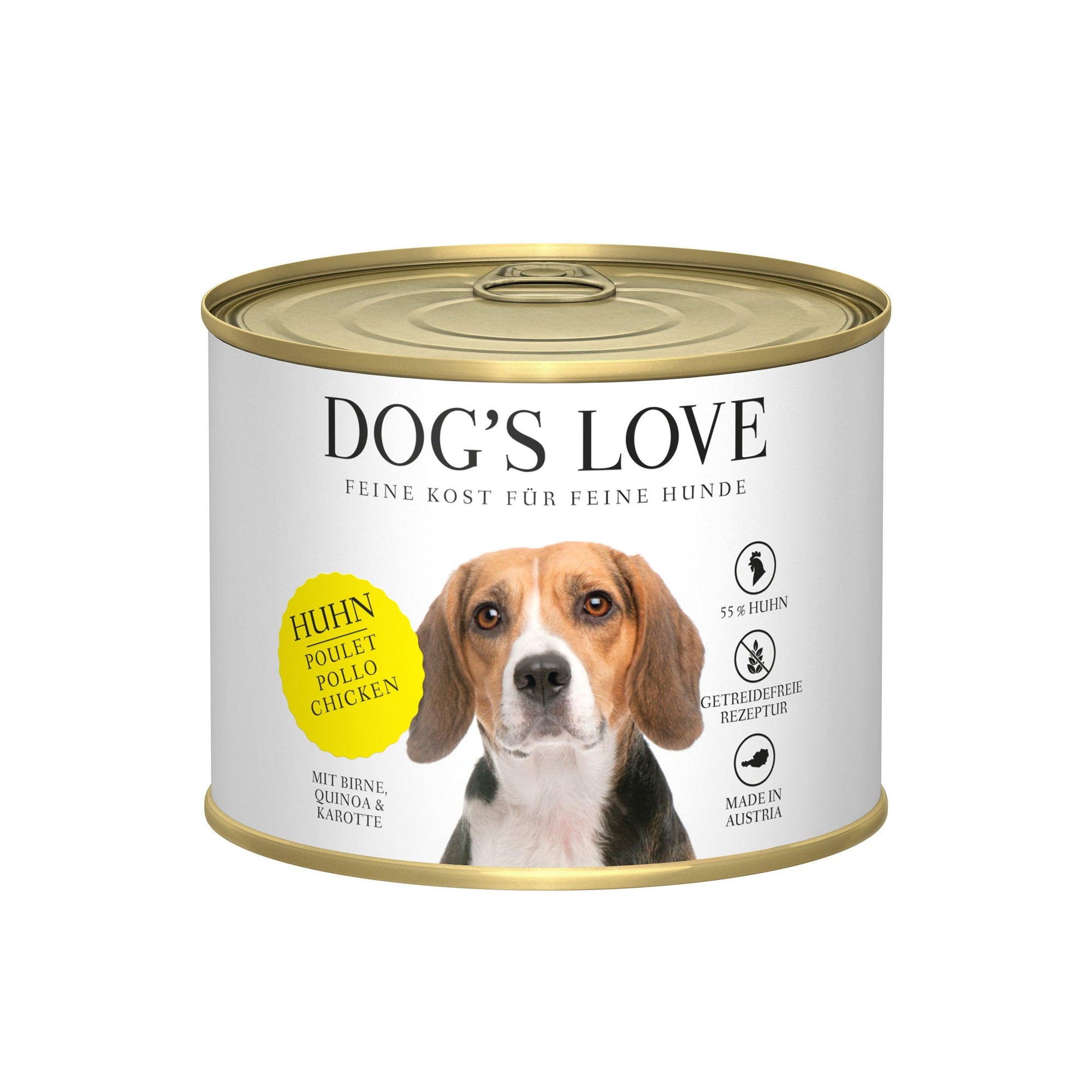 Artikel mit dem Namen DOG'S LOVE Huhn im Shop von zoo.de , dem Onlineshop für nachhaltiges Hundefutter und Katzenfutter.