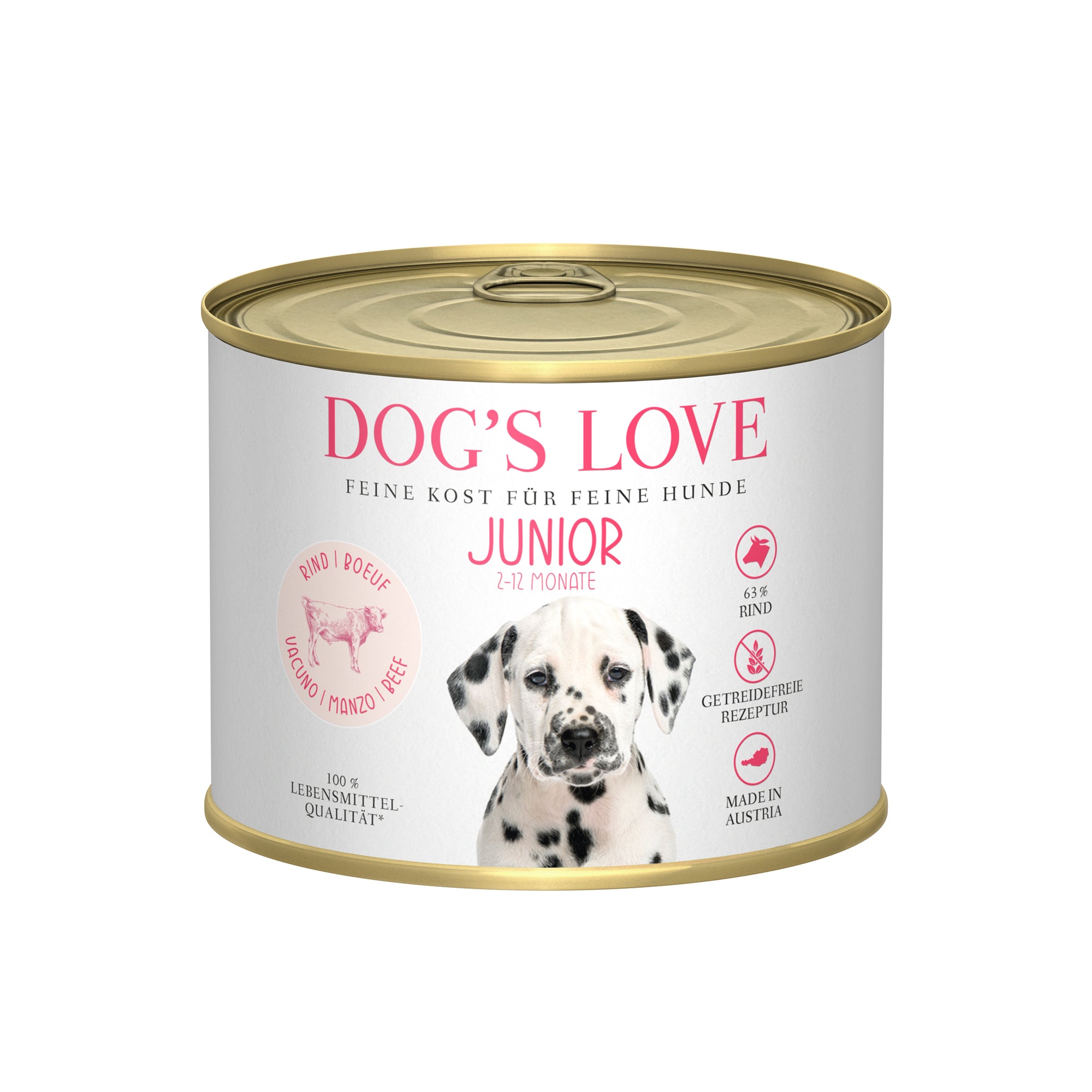 Artikel mit dem Namen DOG'S LOVE JUNIOR Rind im Shop von zoo.de , dem Onlineshop für nachhaltiges Hundefutter und Katzenfutter.