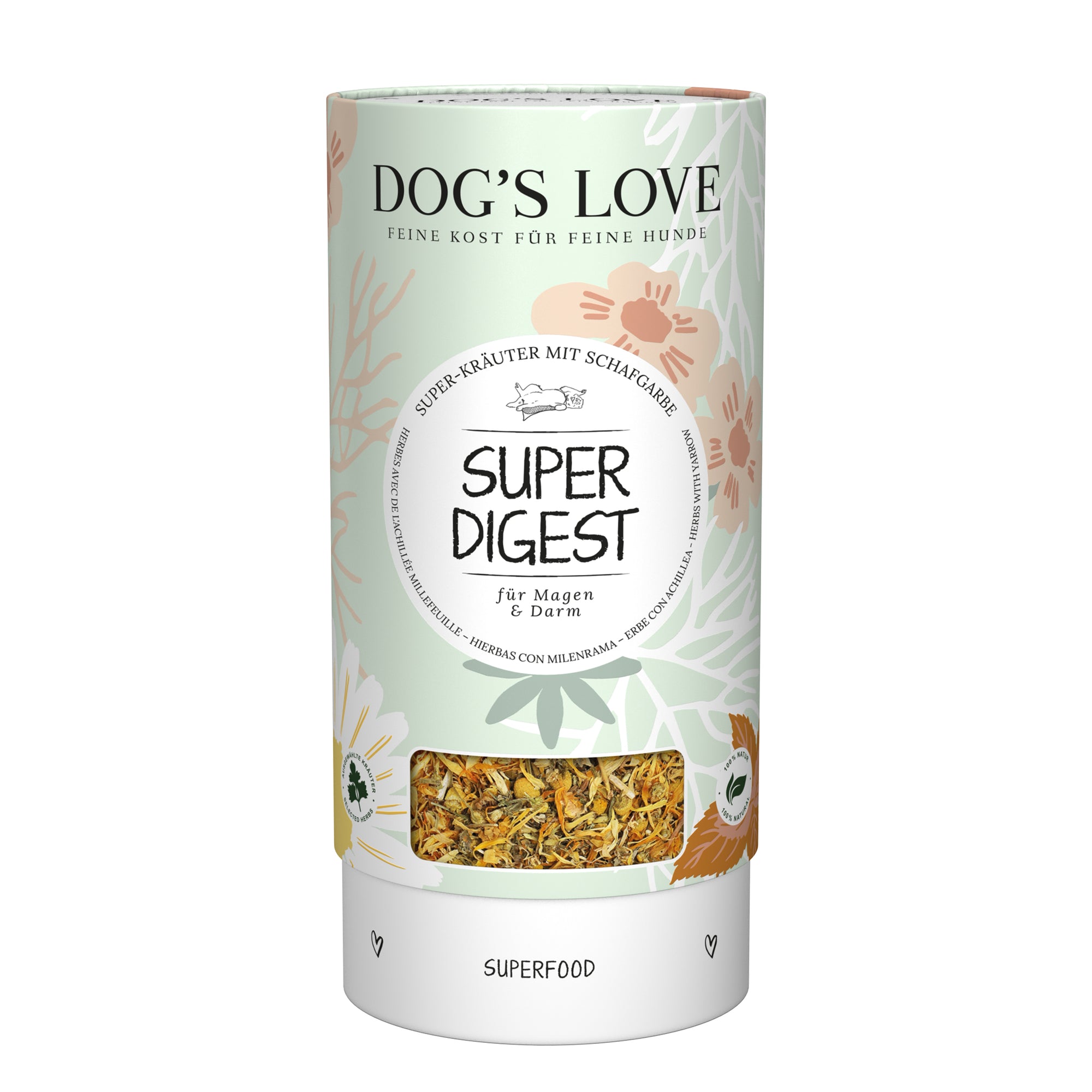 Artikel mit dem Namen DOG&#39;S LOVE Kräutermischung Super-Digest im Shop von zoo.de , dem Onlineshop für nachhaltiges Hundefutter und Katzenfutter.