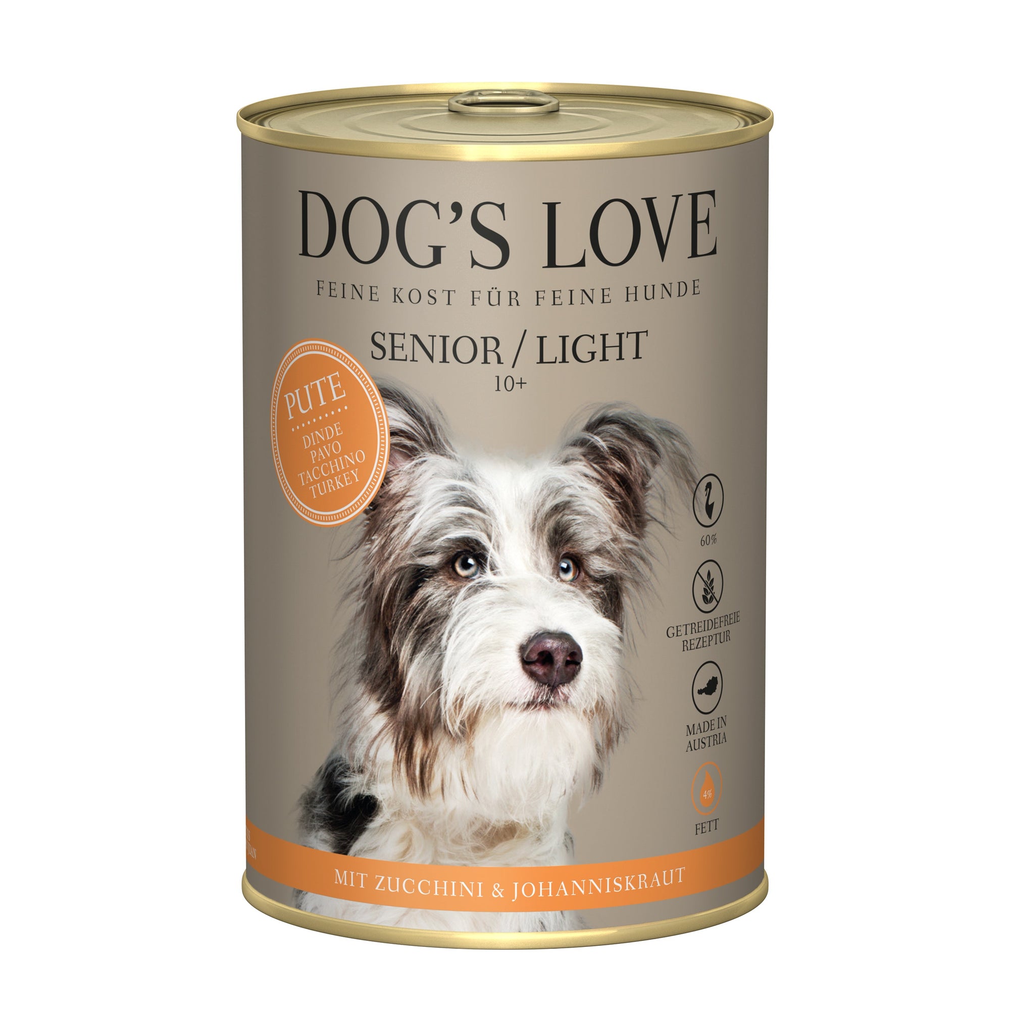 Artikel mit dem Namen DOG'S LOVE Senior Pute Light im Shop von zoo.de , dem Onlineshop für nachhaltiges Hundefutter und Katzenfutter.