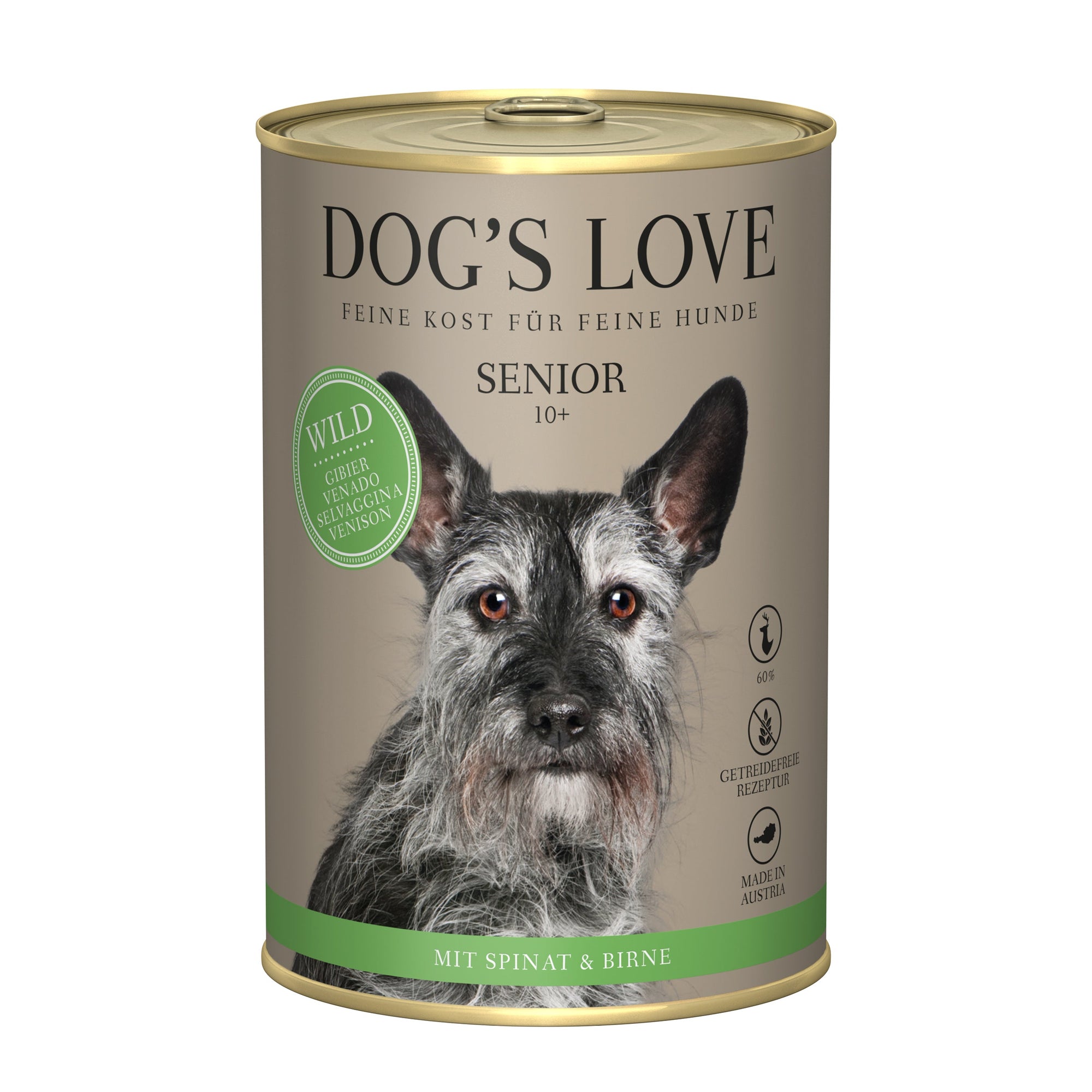 Artikel mit dem Namen DOG&#39;S LOVE Senior Wild im Shop von zoo.de , dem Onlineshop für nachhaltiges Hundefutter und Katzenfutter.