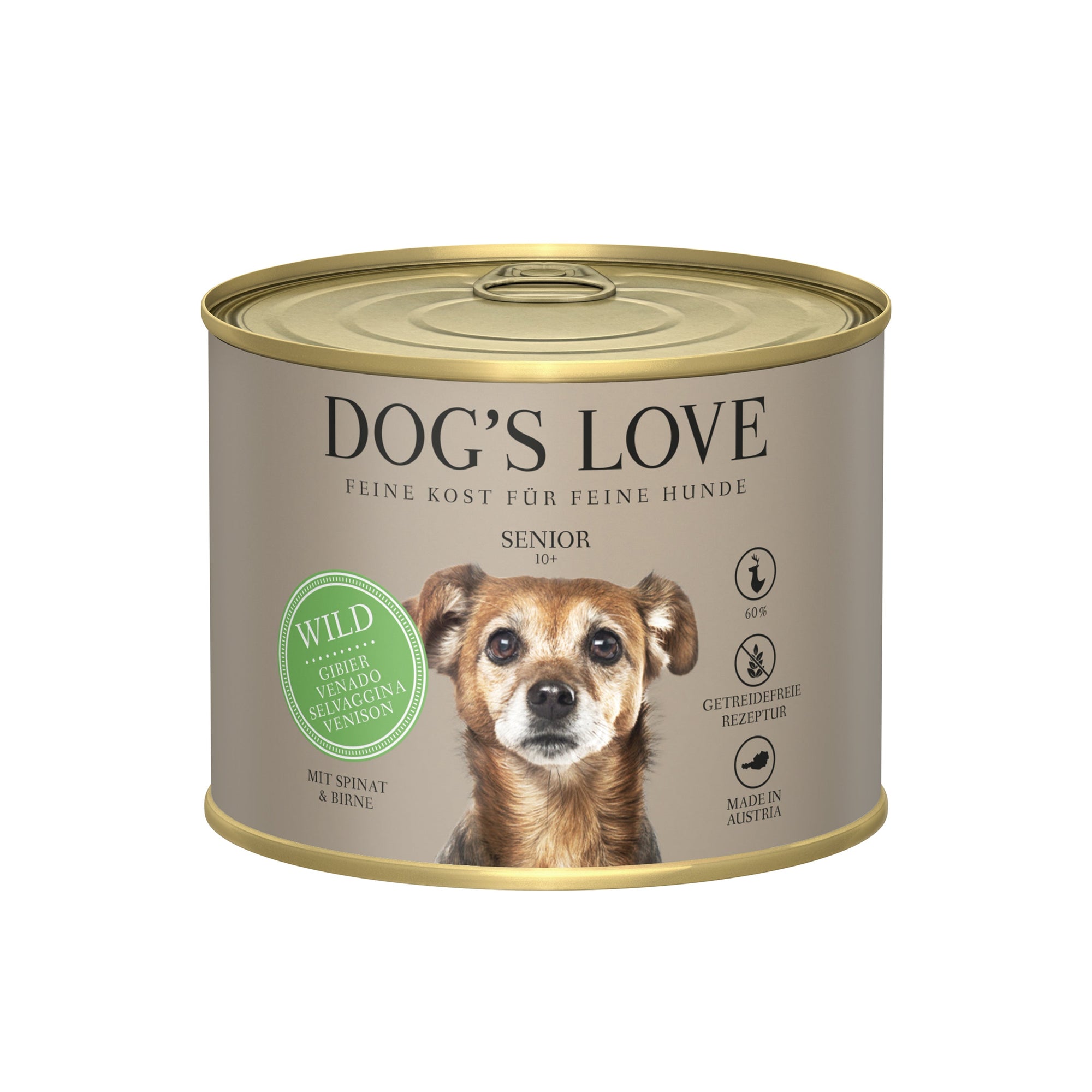 Artikel mit dem Namen DOG&#39;S LOVE Senior Wild im Shop von zoo.de , dem Onlineshop für nachhaltiges Hundefutter und Katzenfutter.