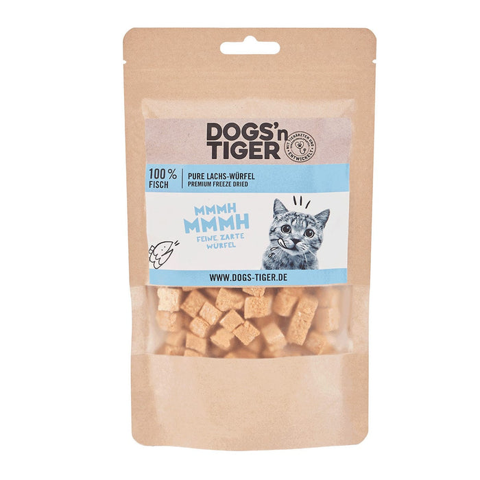 Artikel mit dem Namen Dogs'n Tiger Katze Mmmh mmmh Lachs im Shop von zoo.de , dem Onlineshop für nachhaltiges Hundefutter und Katzenfutter.