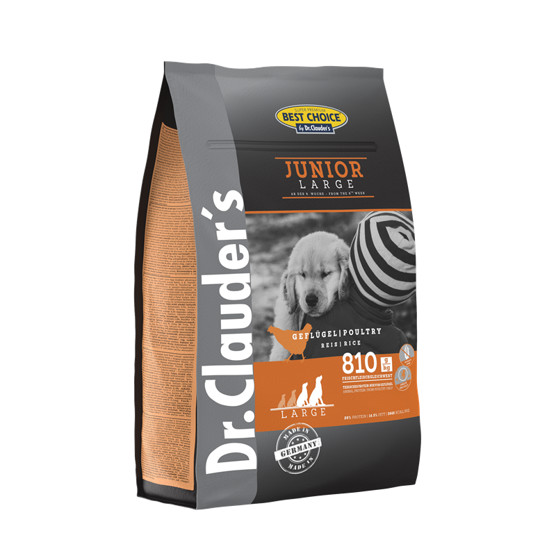 Artikel mit dem Namen Dr.Clauder&#39;s Best Choice Junior Large Breed im Shop von zoo.de , dem Onlineshop für nachhaltiges Hundefutter und Katzenfutter.