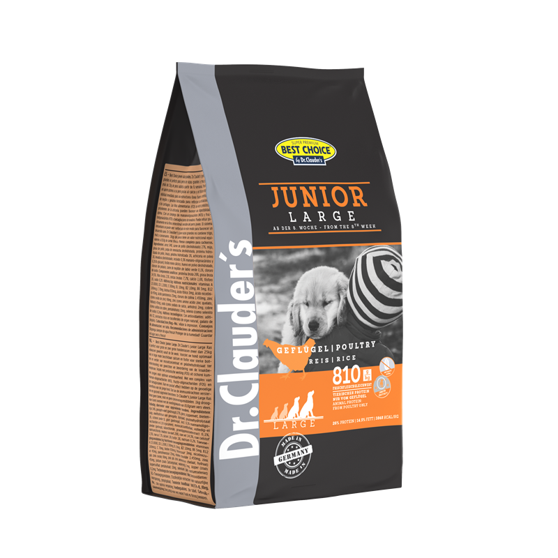 Artikel mit dem Namen Dr.Clauder&#39;s Best Choice Junior Large Breed im Shop von zoo.de , dem Onlineshop für nachhaltiges Hundefutter und Katzenfutter.