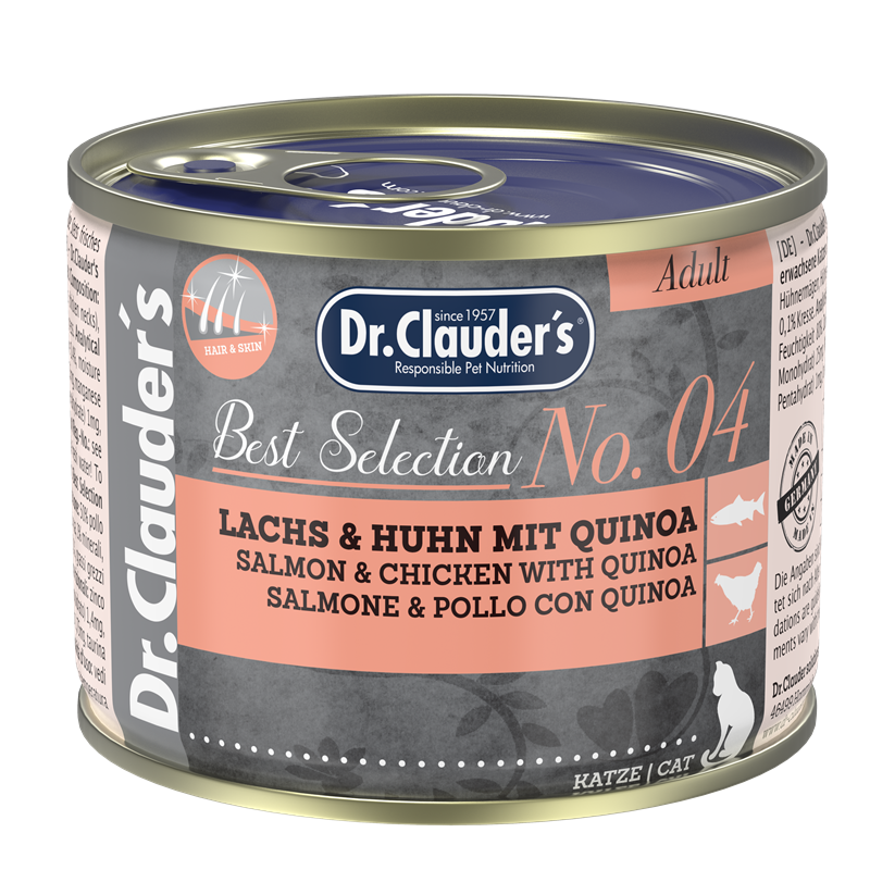 Artikel mit dem Namen Dr.Clauder&#39;s Cat BestSelect No 4 im Shop von zoo.de , dem Onlineshop für nachhaltiges Hundefutter und Katzenfutter.