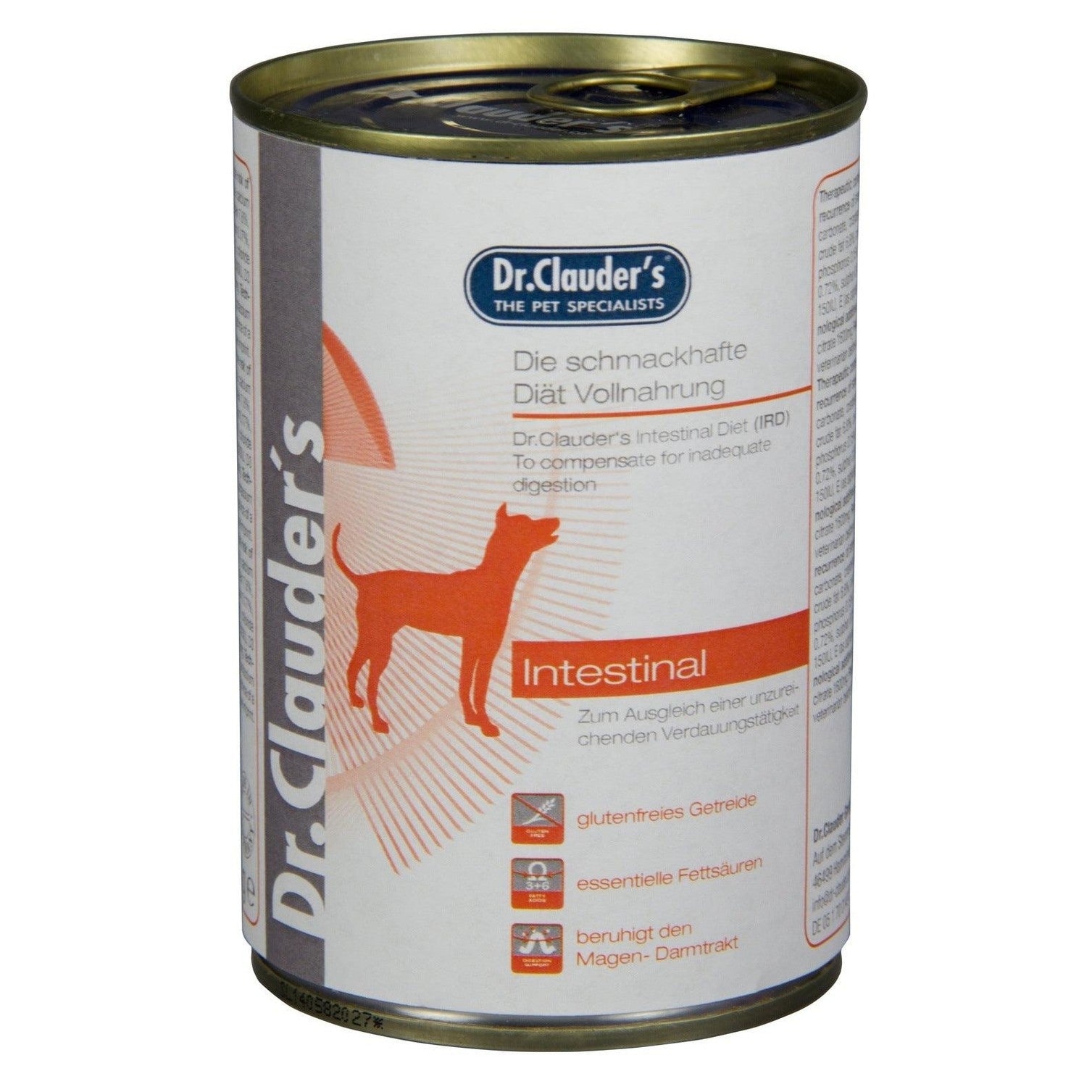 Artikel mit dem Namen Dr.Clauder's Diät IRD Intestinal Nassfutter im Shop von zoo.de , dem Onlineshop für nachhaltiges Hundefutter und Katzenfutter.