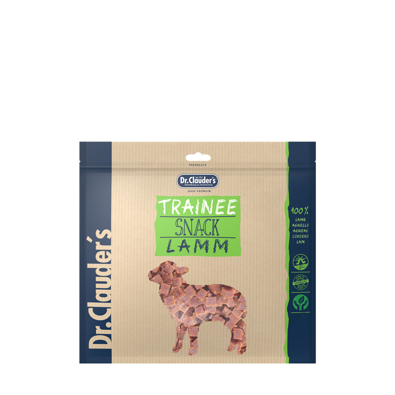 Artikel mit dem Namen Dr.Clauder's Dog Snack Trainee Lammfleisch im Shop von zoo.de , dem Onlineshop für nachhaltiges Hundefutter und Katzenfutter.