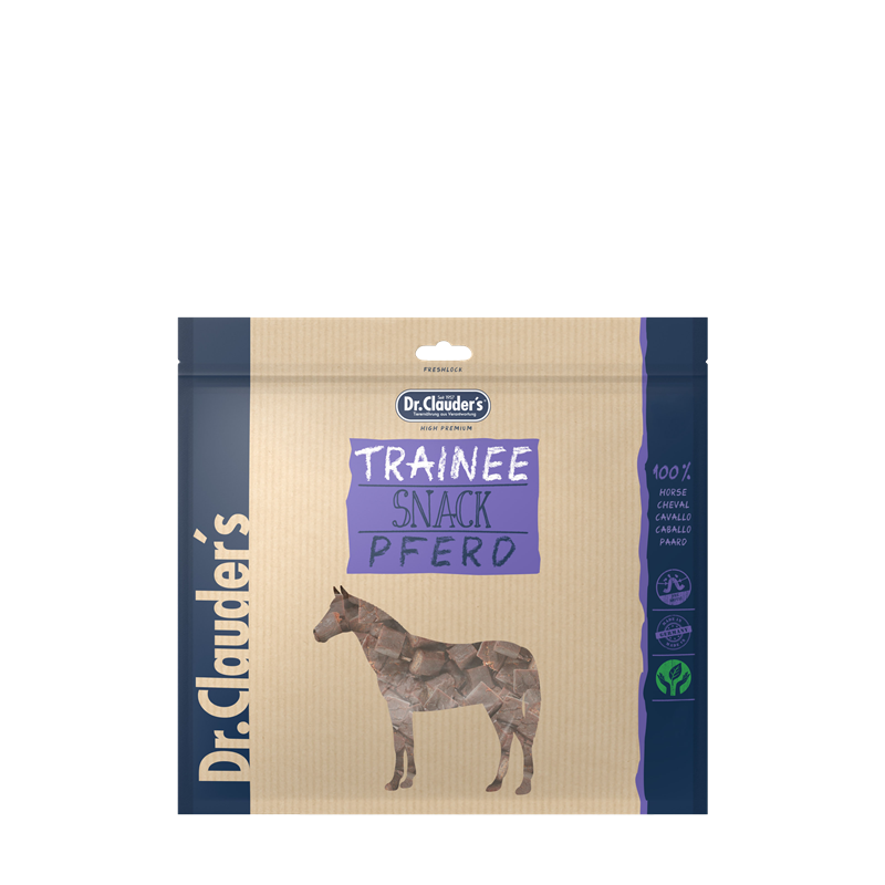 Artikel mit dem Namen Dr.Clauder's Dog Snack Trainee Pferdefleisch im Shop von zoo.de , dem Onlineshop für nachhaltiges Hundefutter und Katzenfutter.