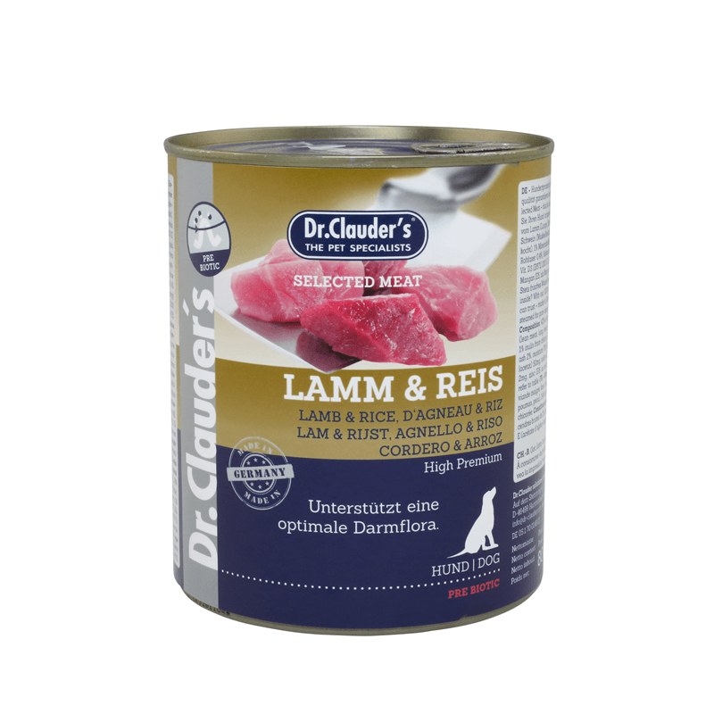 Artikel mit dem Namen Dr.Clauder's Prebiotics Lamm+Reis im Shop von zoo.de , dem Onlineshop für nachhaltiges Hundefutter und Katzenfutter.