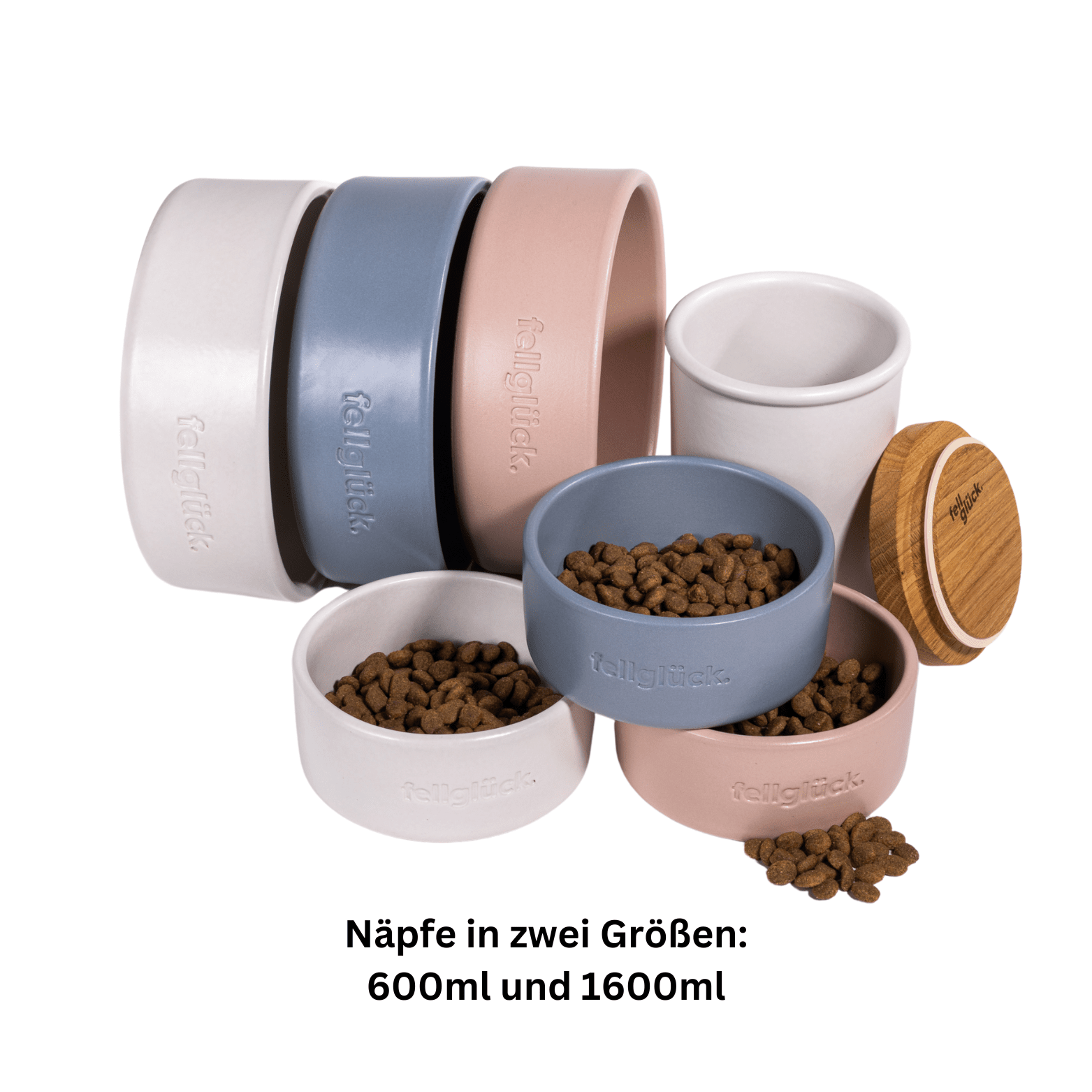 Artikel mit dem Namen Futternapf aus Keramik (Dove Blue) im Shop von zoo.de , dem Onlineshop für nachhaltiges Hundefutter und Katzenfutter.