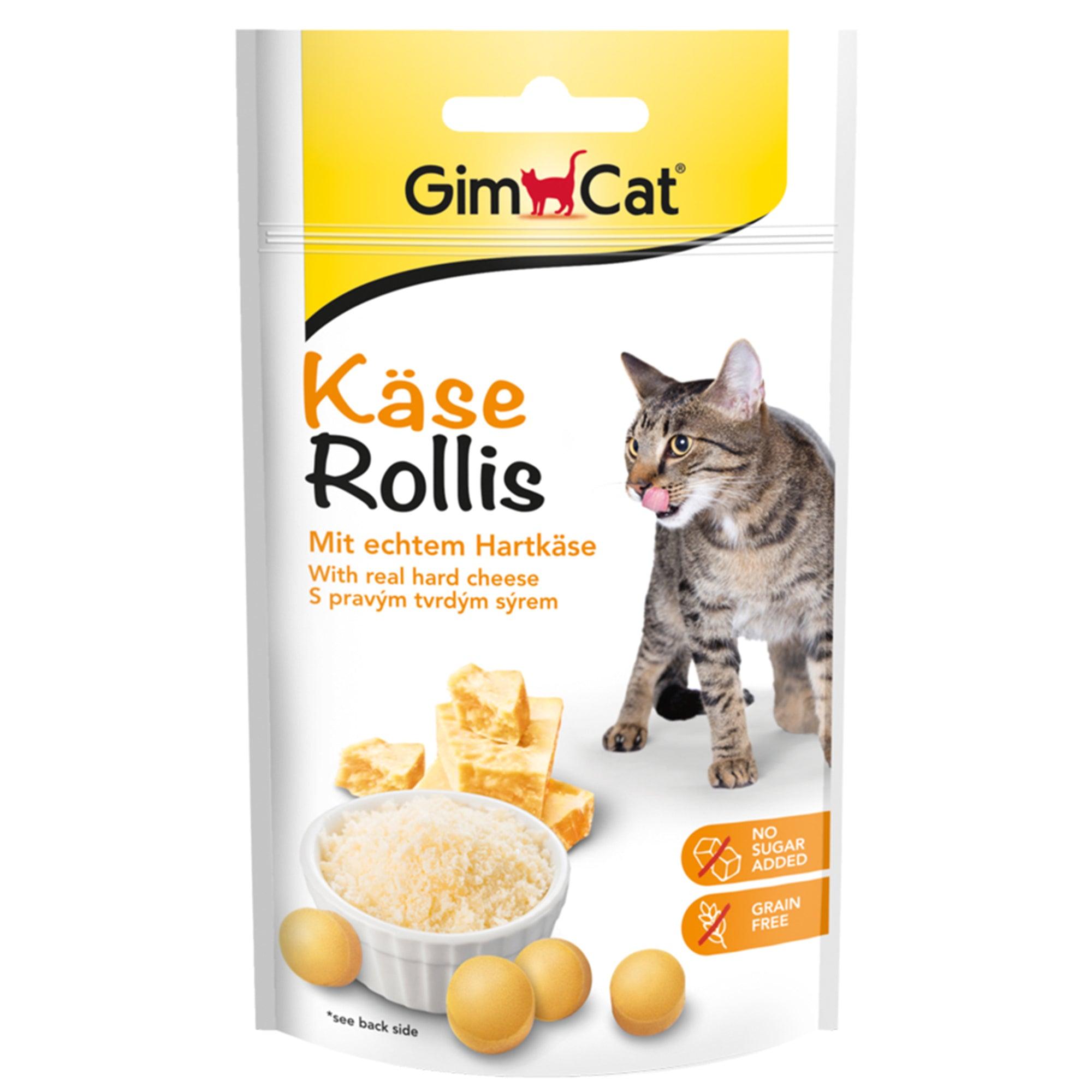 Artikel mit dem Namen GimCat Käse-Rollis im Shop von zoo.de , dem Onlineshop für nachhaltiges Hundefutter und Katzenfutter.