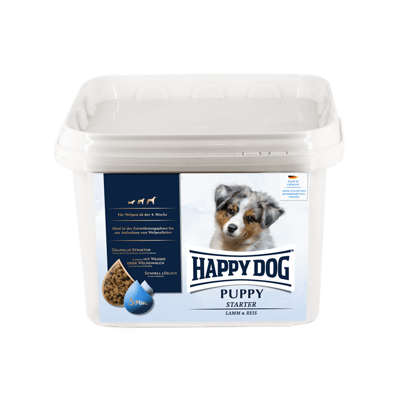 Artikel mit dem Namen Happy Dog Supreme Puppy Starter Lamm &amp; Reis im Shop von zoo.de , dem Onlineshop für nachhaltiges Hundefutter und Katzenfutter.