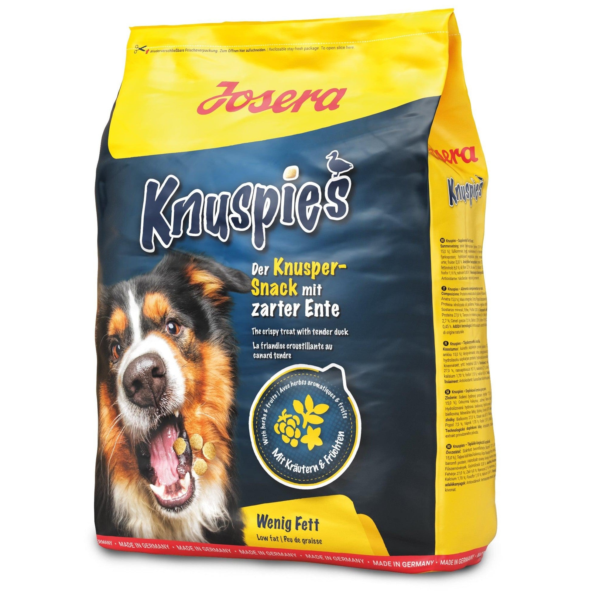 Artikel mit dem Namen Josera Hund Knuspies im Shop von zoo.de , dem Onlineshop für nachhaltiges Hundefutter und Katzenfutter.