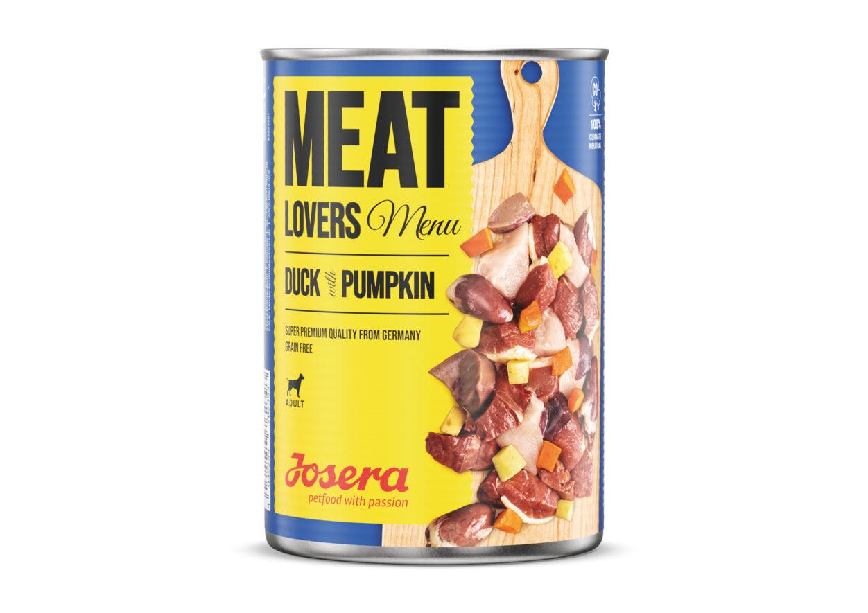 Artikel mit dem Namen Josera Hund MeatLovers Duck&Pumpkin im Shop von zoo.de , dem Onlineshop für nachhaltiges Hundefutter und Katzenfutter.