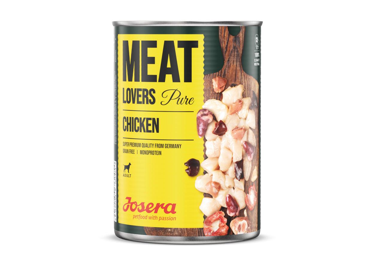 Artikel mit dem Namen Josera Hund MeatLovers Pure Chicken im Shop von zoo.de , dem Onlineshop für nachhaltiges Hundefutter und Katzenfutter.