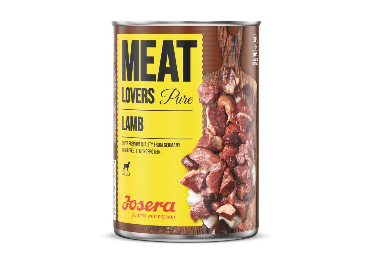 Artikel mit dem Namen Josera Hund MeatLovers Pure Lamb im Shop von zoo.de , dem Onlineshop für nachhaltiges Hundefutter und Katzenfutter.