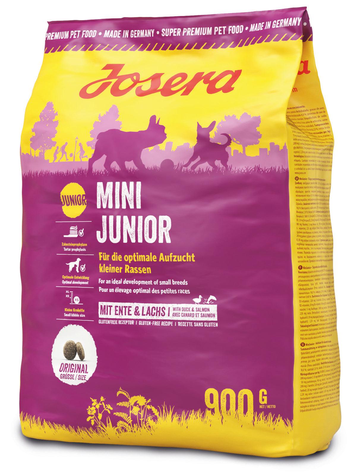 Artikel mit dem Namen Josera Hund MiniJunior im Shop von zoo.de , dem Onlineshop für nachhaltiges Hundefutter und Katzenfutter.