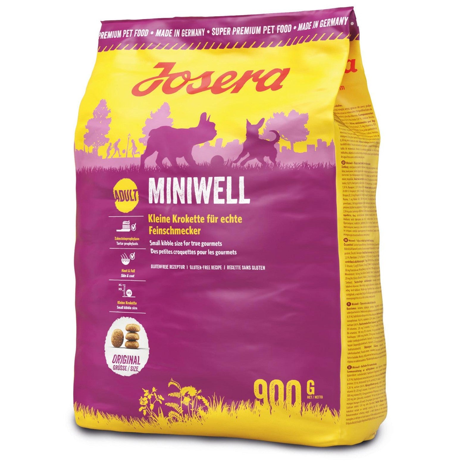 Artikel mit dem Namen Josera Hund Miniwell im Shop von zoo.de , dem Onlineshop für nachhaltiges Hundefutter und Katzenfutter.