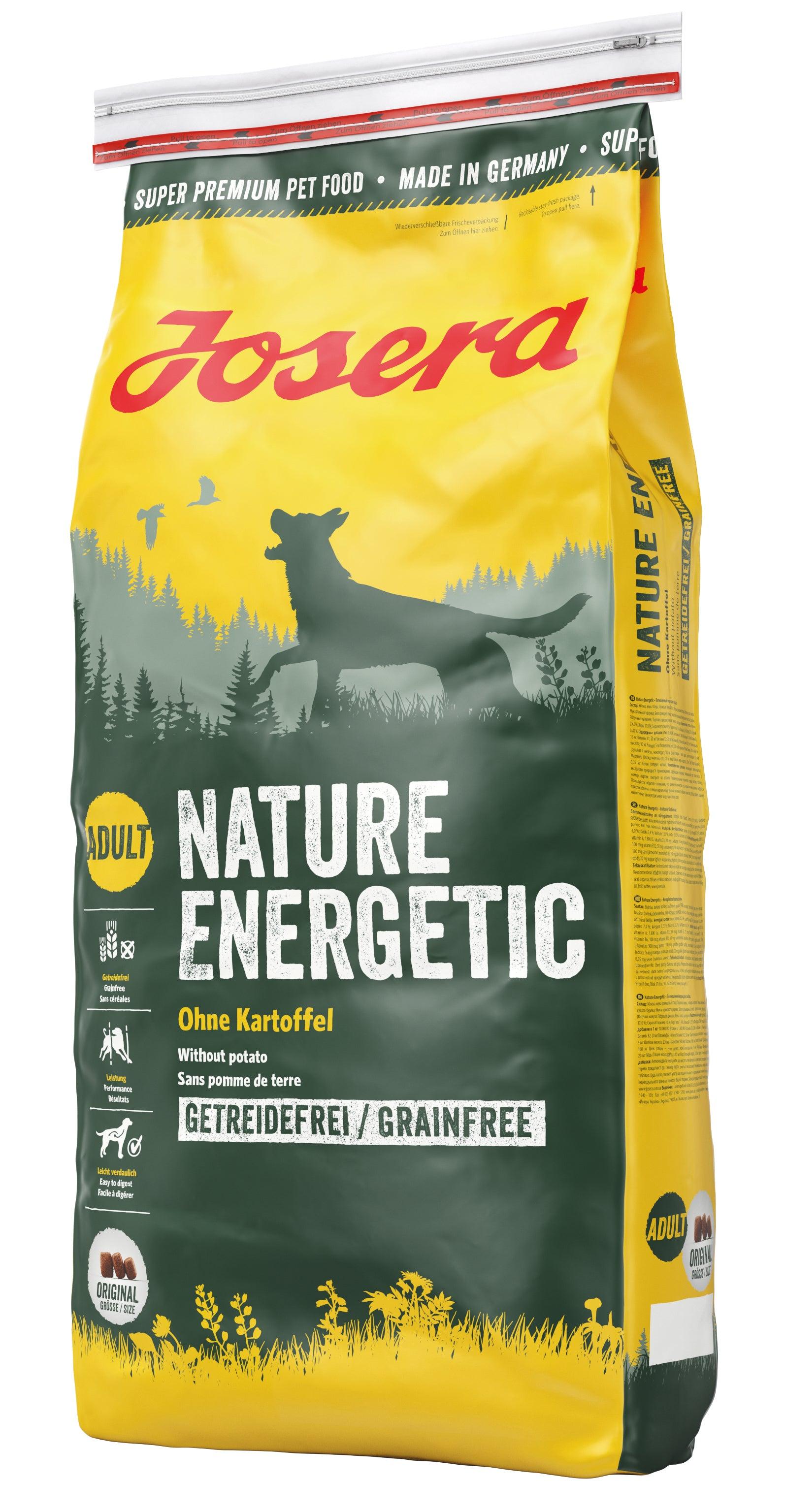 Artikel mit dem Namen Josera Hund Nature Energetic im Shop von zoo.de , dem Onlineshop für nachhaltiges Hundefutter und Katzenfutter.