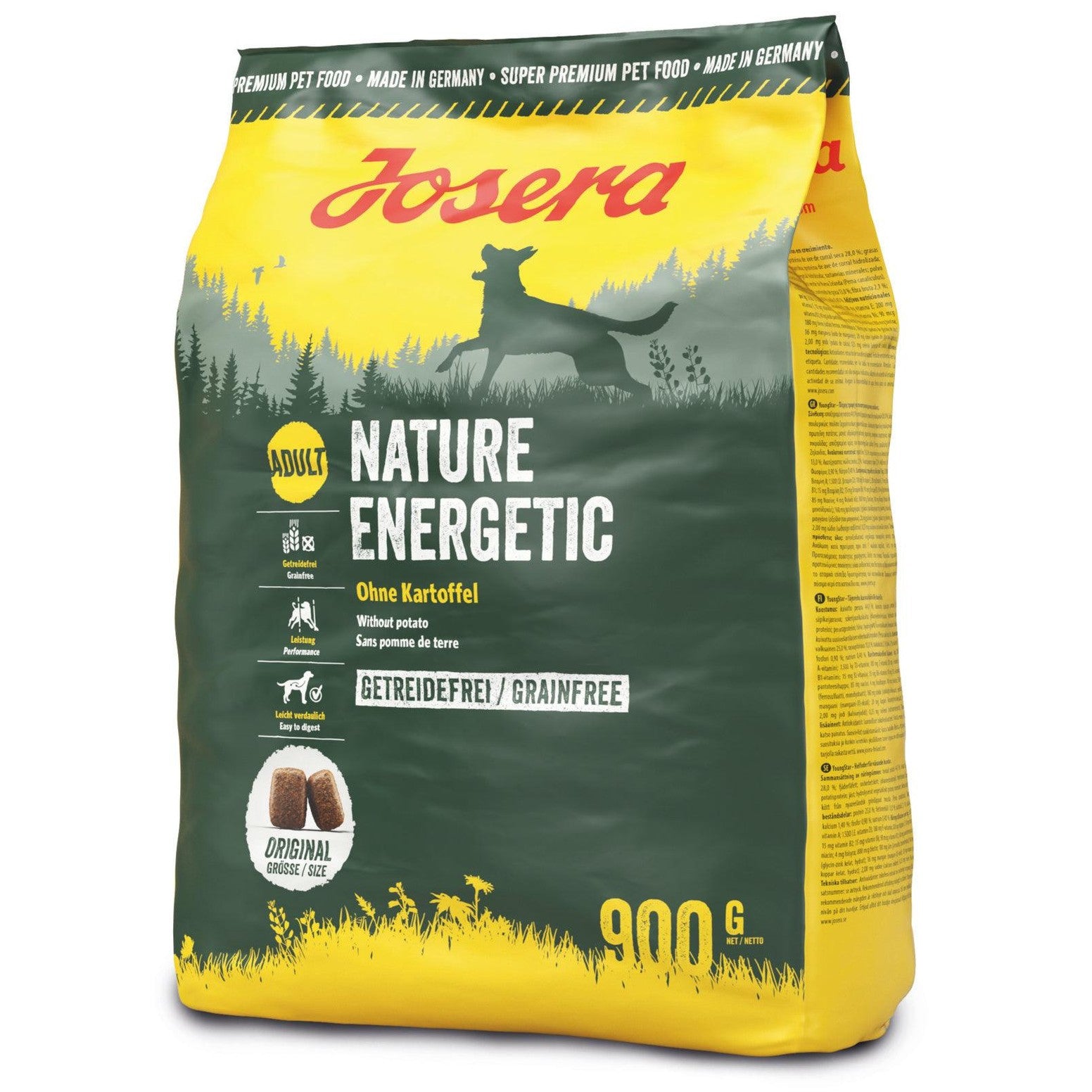 Artikel mit dem Namen Josera Hund Nature Energetic im Shop von zoo.de , dem Onlineshop für nachhaltiges Hundefutter und Katzenfutter.