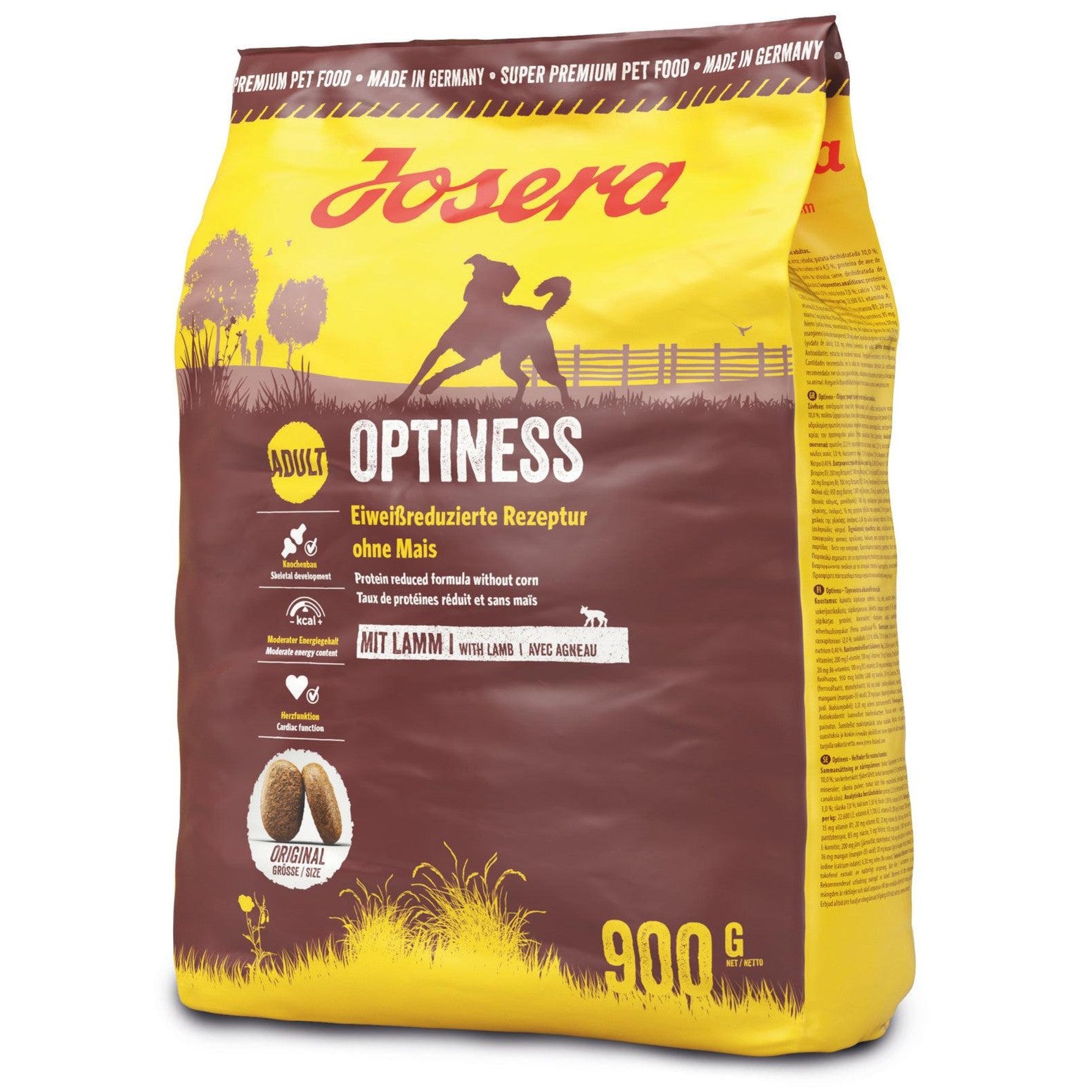 Artikel mit dem Namen Josera Hund Optiness im Shop von zoo.de , dem Onlineshop für nachhaltiges Hundefutter und Katzenfutter.