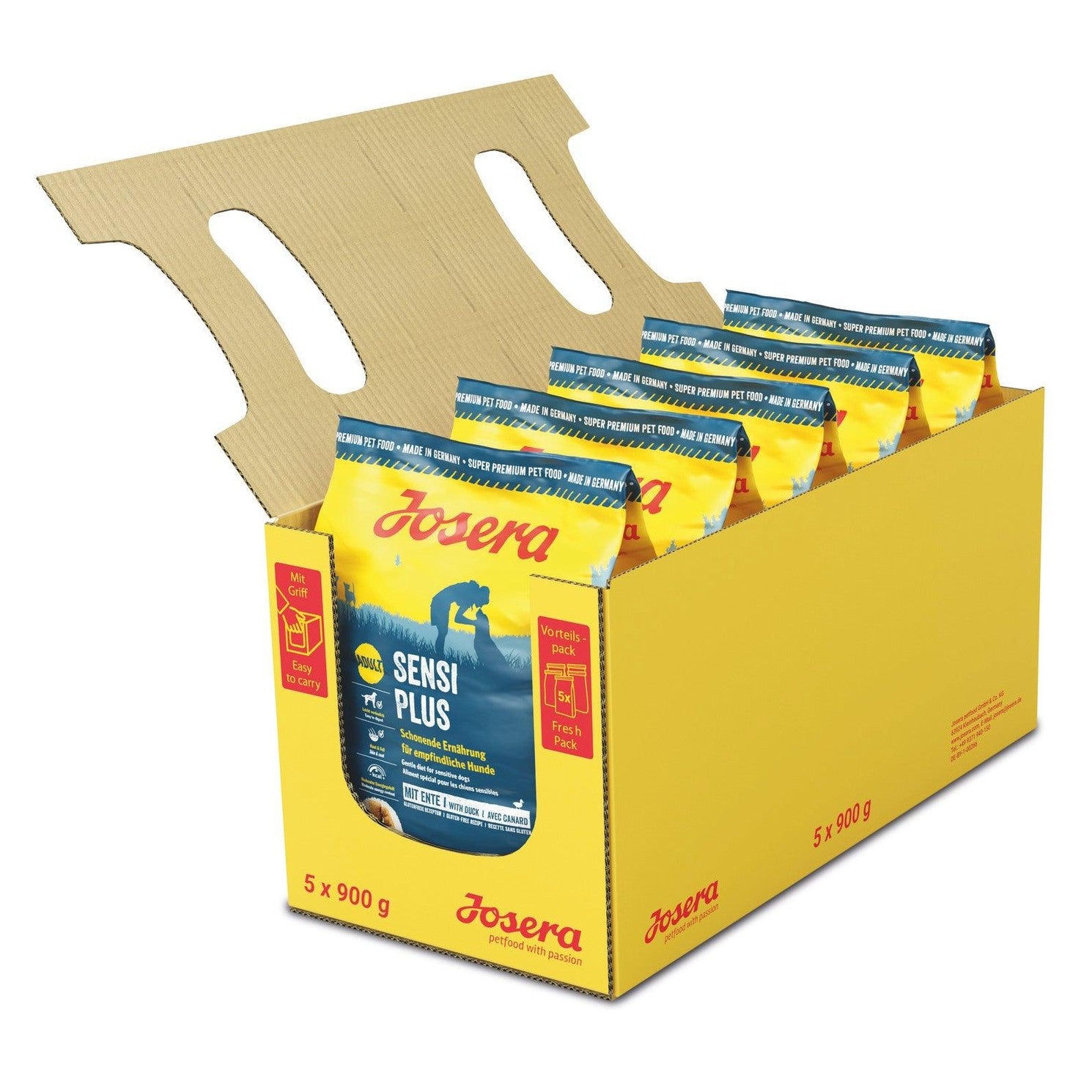Artikel mit dem Namen Josera Hund SensiPlus im Shop von zoo.de , dem Onlineshop für nachhaltiges Hundefutter und Katzenfutter.