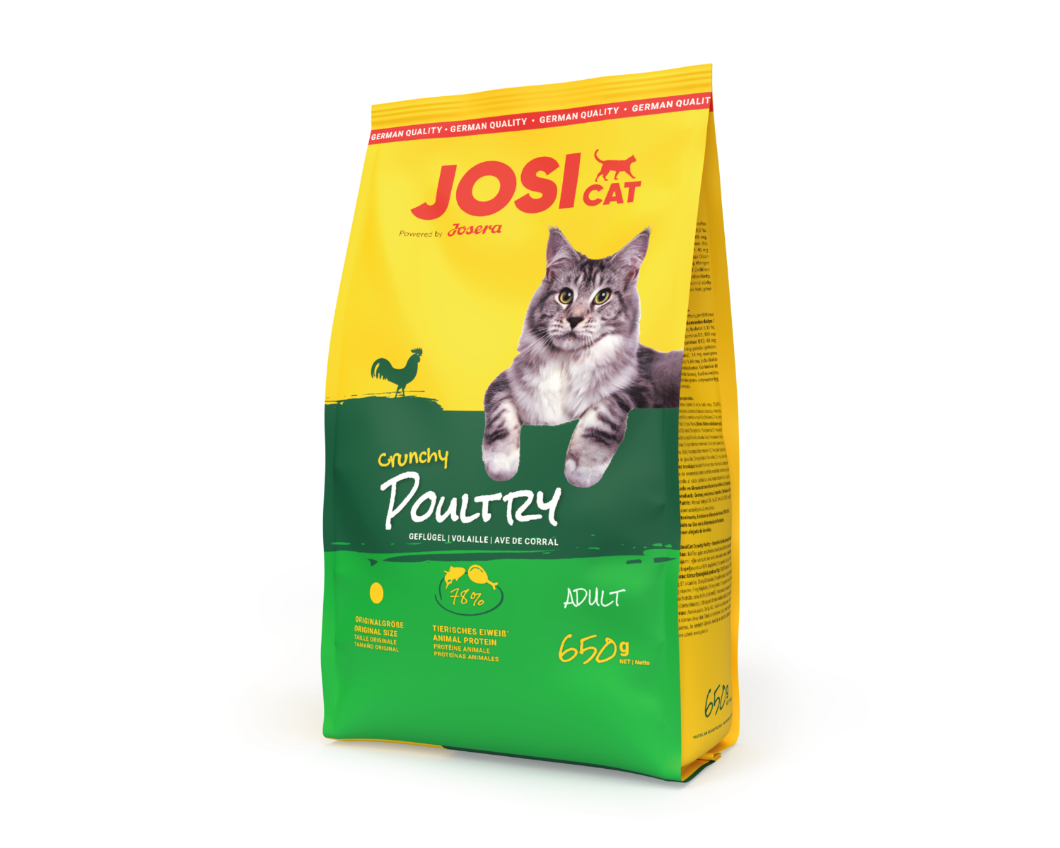 Artikel mit dem Namen Josera JosiCat Crunchy Chicken im Shop von zoo.de , dem Onlineshop für nachhaltiges Hundefutter und Katzenfutter.