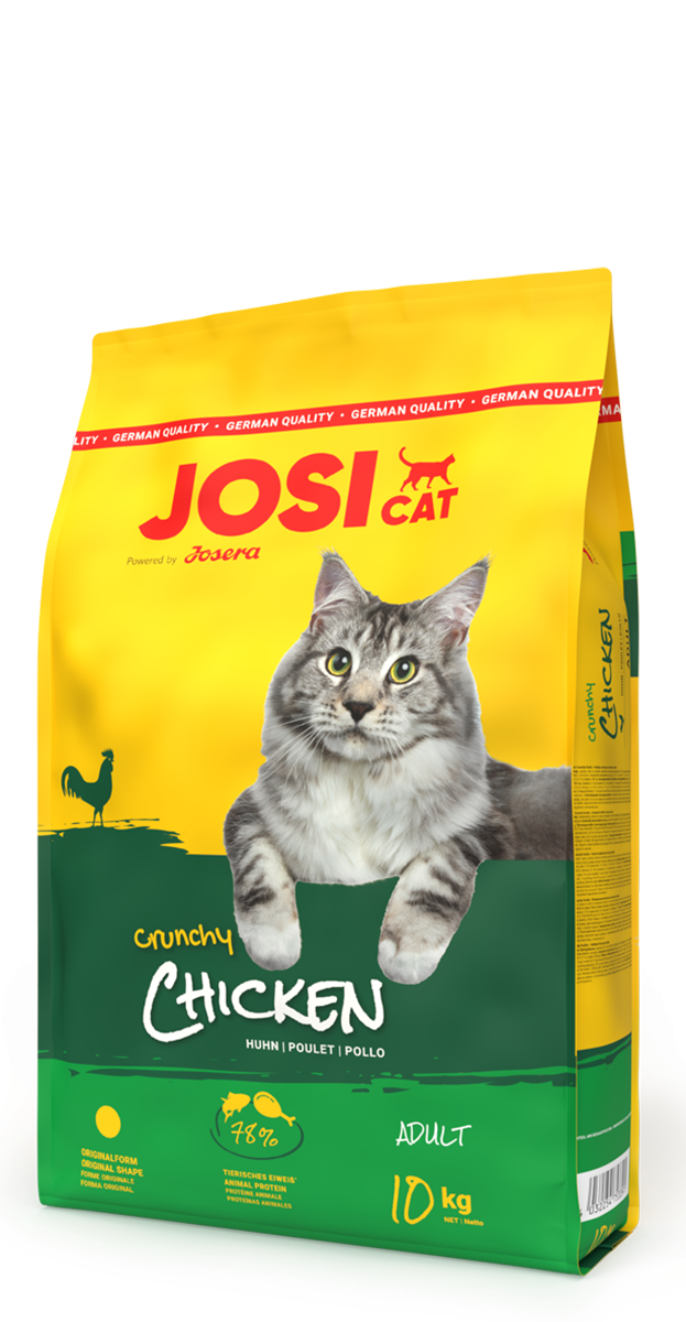 Artikel mit dem Namen Josera JosiCat Crunchy Chicken im Shop von zoo.de , dem Onlineshop für nachhaltiges Hundefutter und Katzenfutter.