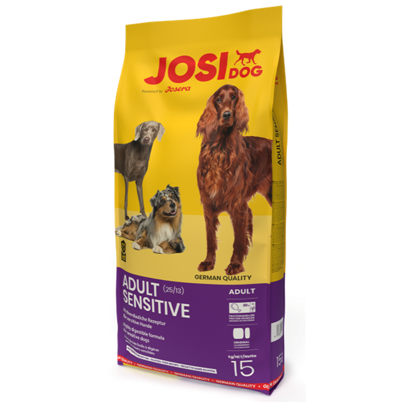 Artikel mit dem Namen JosiDog Adult Sensitive im Shop von zoo.de , dem Onlineshop für nachhaltiges Hundefutter und Katzenfutter.