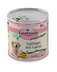 Artikel mit dem Namen Landfleisch Dog Classic Geflügel mit Lachs und Gartengemüse im Shop von zoo.de , dem Onlineshop für nachhaltiges Hundefutter und Katzenfutter.