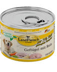 Artikel mit dem Namen Landfleisch Dog Classic Geflügel mit Reis und Gartengemüse extra mager im Shop von zoo.de , dem Onlineshop für nachhaltiges Hundefutter und Katzenfutter.