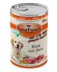 Artikel mit dem Namen Landfleisch Dog Classic Rind mit Reis und Gartengemüse extra mager im Shop von zoo.de , dem Onlineshop für nachhaltiges Hundefutter und Katzenfutter.