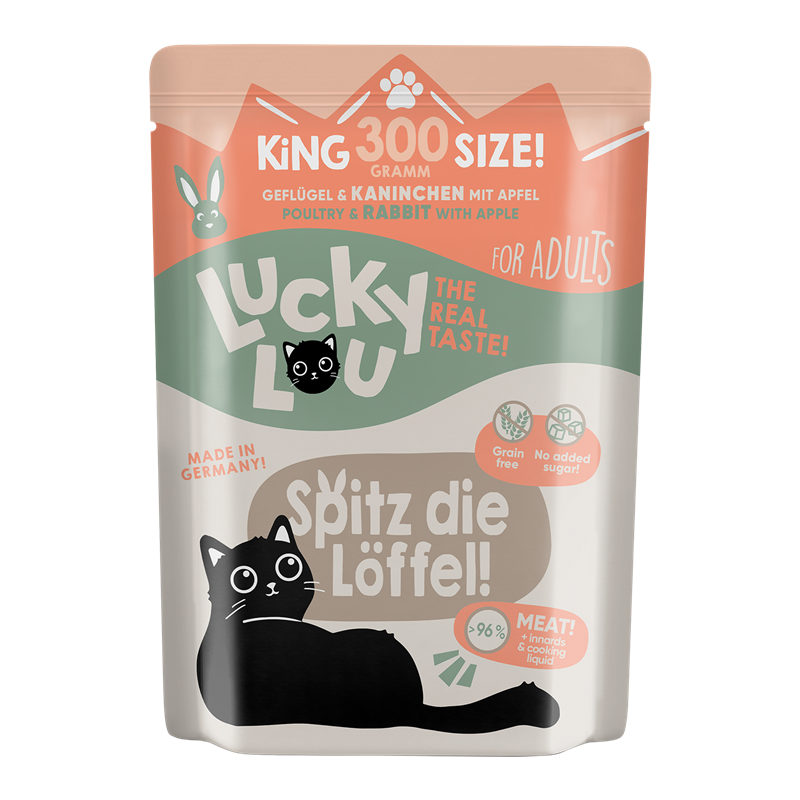 Artikel mit dem Namen Lucky Lou Lifestage Adult Geflügel + Kaninchen im Shop von zoo.de , dem Onlineshop für nachhaltiges Hundefutter und Katzenfutter.