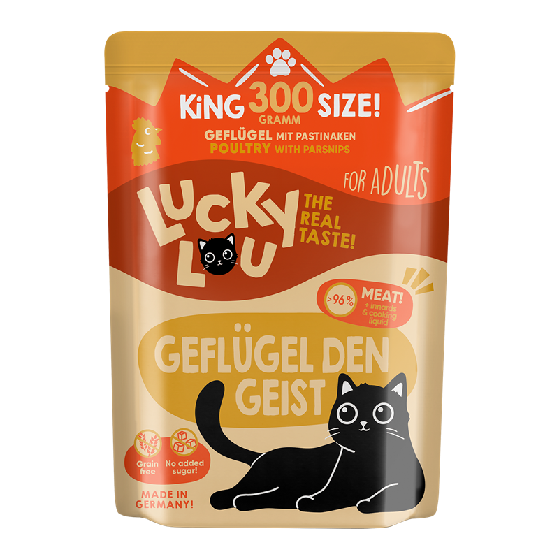 Artikel mit dem Namen Lucky Lou Lifestage Adult Geflügel im Shop von zoo.de , dem Onlineshop für nachhaltiges Hundefutter und Katzenfutter.