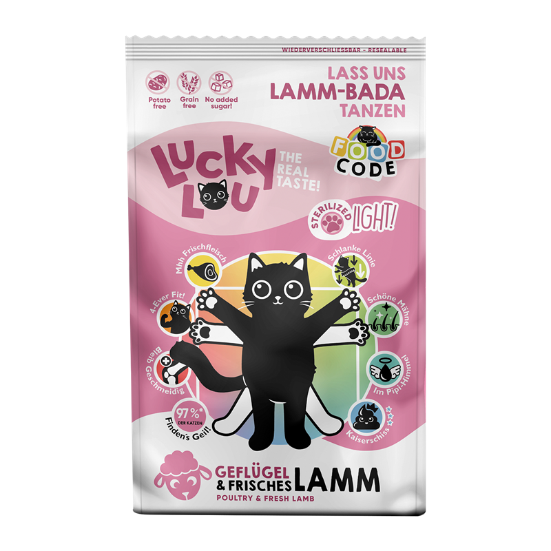 Artikel mit dem Namen Lucky Lou Light Geflügel &amp; Lamm im Shop von zoo.de , dem Onlineshop für nachhaltiges Hundefutter und Katzenfutter.